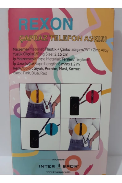 renkli çiçekler Çapraz Telefon Askısı - Resim 4