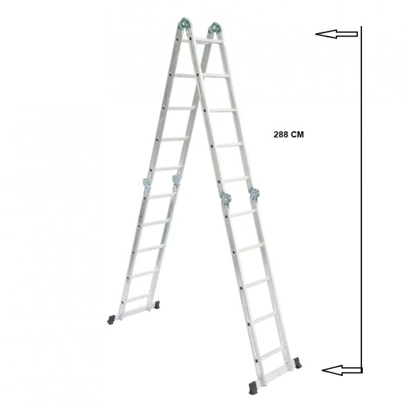 BEYKON 5.70 M KALIN PROFİL COK AMACLI AKROBAT MERDIVEN - Resim 2