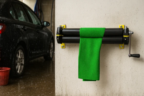 Gentes 40 cm Oto Yıkama Bez Sıkma Makinesi Aparatı - 2