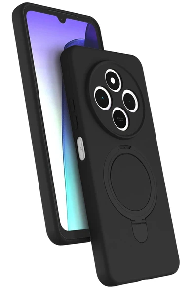 Xiaomi İle Uyumlu Redmi 14C Regal Mgsafe Standlı Silikon Kapak