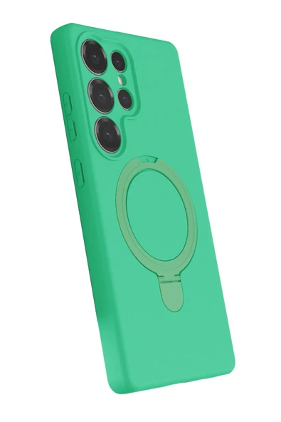 Galaxy S25 Ultra Uyumlu Regal Mgsafe Standlı Silikon Kapak - 2