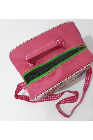 renkli çiçekler Beslenme Çanta Termoslu Okul Gıda Beslenme Çantası - 7