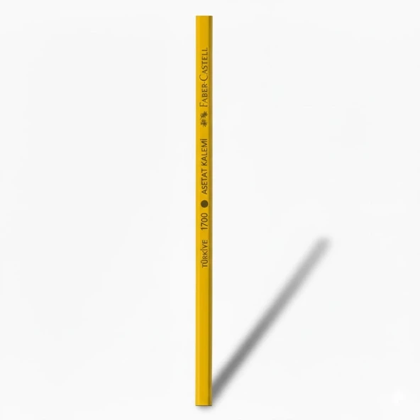 Faber-Castell 1700 Kurşun Asetat Kalemi Sarı 12 Adet - Resim 3