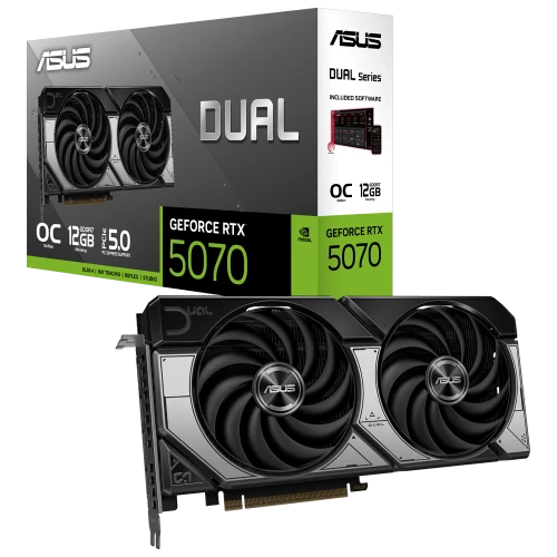 ASUS DUAL RTX5070-O12G, 12Gb, 192Bit, GDDR7, 1xHDMI, 3xDP GAMING Ekran Kartı