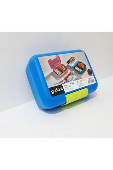 renkli çiçekler Beslenme Kabı 19x14x7 CM Okul İçin Bölmeli Beslenme Kutusu