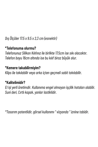 EXENAR Samsung A20S Uyumlu Kılıf Bel Kemer Kılıfı Kapaklı Çanta - Resim 2