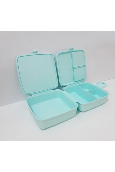 renkli çiçekler Beslenme Kabı 13x13x9 CM Okul İçin Desenli Beslenme Kutusu Gıda Saklama Kabı - 7