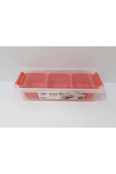 renkli çiçekler Bölmeli Saklama Kabı - Resim 2