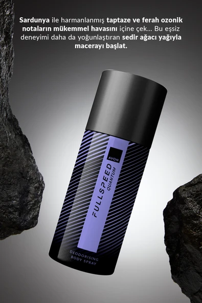 Avon Full Speed Quantum Sprey Deodorant 150ml - Resim 2