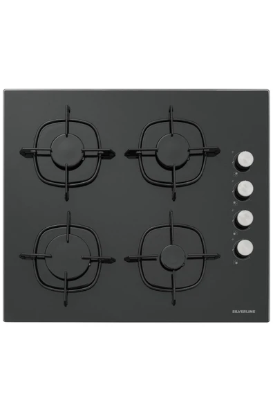 Silverline 3'lü Siyah Cam Ankastre Set (3481 Flam 60 Siyah+cs5335b02+bo65e1b01) - Resim 3