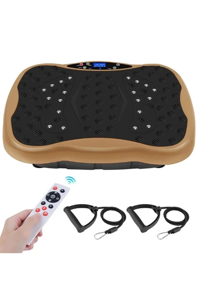 Glr 560 Dijital Ekranlı  Kumandalı Titreşim Masaj Platformu | Bluetooth Müzik Özellikli Egzersiz Aleti - 10