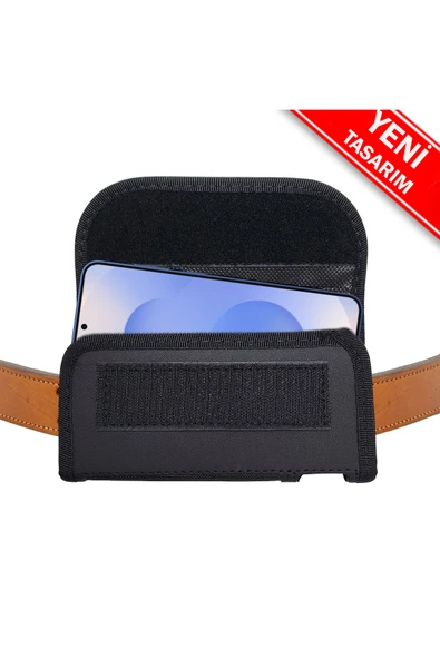 realme 8 Kemer Kılıfı Bele Takılan Kemer Kılıf Kapaklı Mıknatıslı 17cm - Resim 2