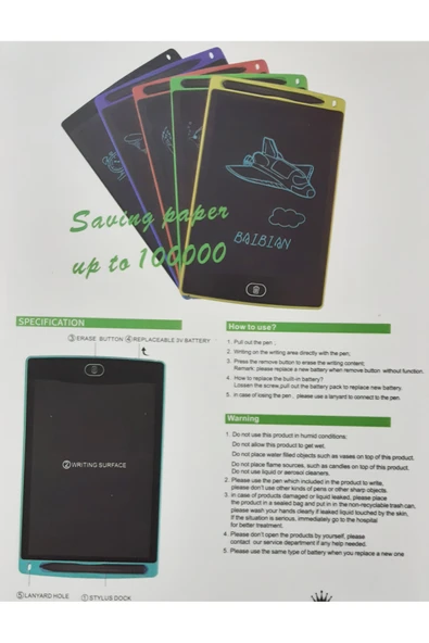 renkli çiçekler Manyetik Yazı Tahtası 21.5x14 CM Yazılıp Silinebilen Sihirli Tahta - Resim 6