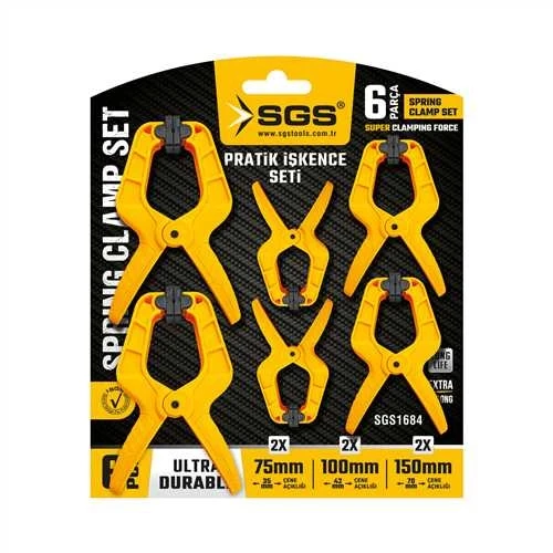 SGS PRATİK İŞKENCE SETİ 6 PARÇA 75MM-100MM-150MM SGS1684