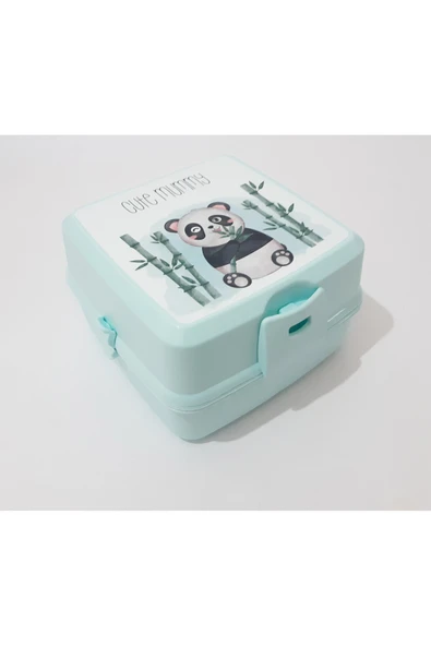 renkli çiçekler Beslenme Kabı 13x13x9 CM Okul İçin Desenli Beslenme Kutusu Gıda Saklama Kabı - 3