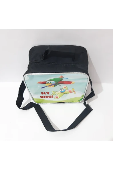 renkli çiçekler Beslenme Çanta Erkek Okul Beslenme Çantası Termoslu Çanta Gıda Çantası - 3