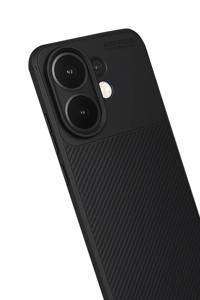 Vivo V60 5G Kılıf Auto Focus Karbon Görünümlü Silikon Kapak - 2