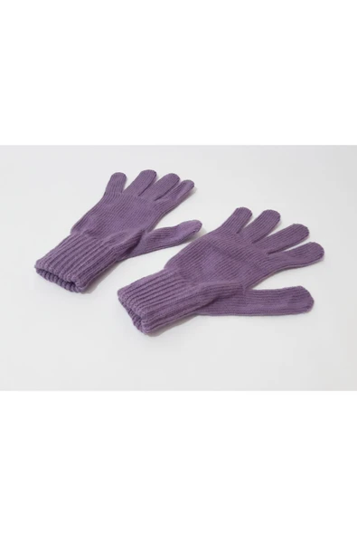 renkli çiçekler Kadın Eldiven Mor Renk Kadın Eldiveni - 3