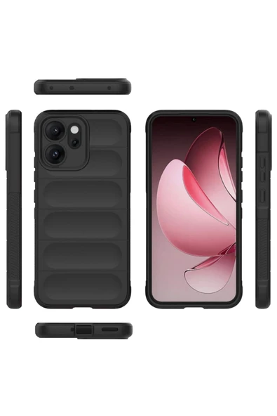 Oppo İle Uyumlu Reno 14F Kılıf Optimum İçi Kadife Silikon Kapak - 2