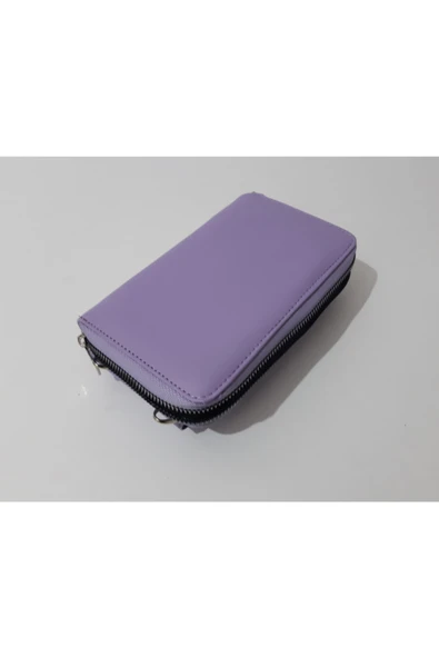 renkli çiçekler Kadın Cüzdanı Kullanışlı Çapraz Askılı Telefon Çanta Cüzdan 18x11x4 Cm - 5