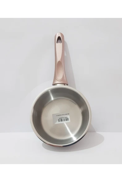 renkli çiçekler 14 CM Tabanlı Derin Paslanmaz Çelik Tava Süt Çorba Yemek Isıtma ve Pişirme Tavası Sos Tava - 3