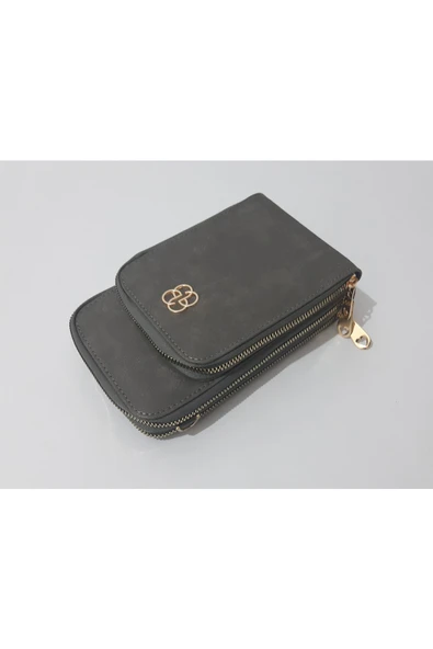 renkli çiçekler Kadın Cüzdan 3 Bölmeli Telefon Çanta Cüzdan Kadın Cüzdanı 20x12x5 Cm ürün görseli 1