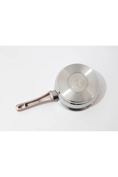 renkli çiçekler 16 CM Tabanlı Derin Paslanmaz Çelik Tava Süt Çorba Yemek Isıtma ve Pişirme Tavası Sos Tava - 7