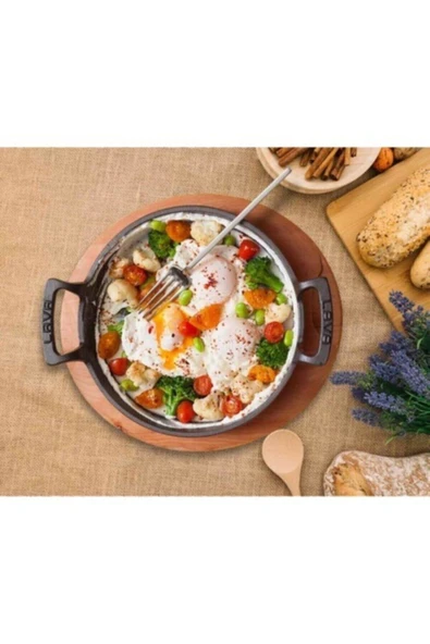 Lava Döküm Kırmızı Tava Sahan 20cm - Resim 3