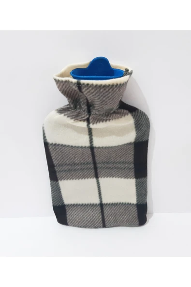 renkli çiçekler Desenli kılıflı 2 lt sıcak su torbası, şık ve rahatlatıcı tasarım - Resim 3