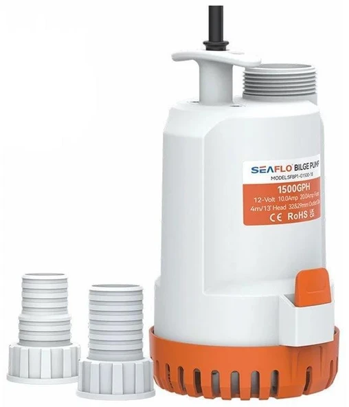 Seaflo Üsten Çıkış Sintine Pompası 2000 Gph 12 V ürün görseli
