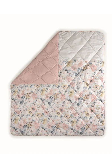 Velvet Tek Kişilik Yorgan Dalya Pudra 155x215 cm - 2