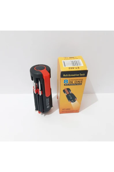 renkli çiçekler Işıklı Tornavida 8 Li Tornavida Seti - Resim 7