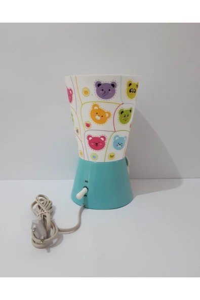 renkli çiçekler Abajur Çocuk Odası Için Sevimli Karikatür Desenli Abajur Lamba - Resim 5