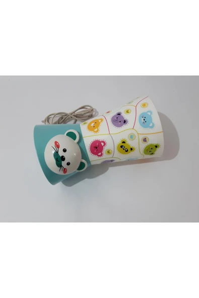 renkli çiçekler Abajur Çocuk Odası Için Sevimli Karikatür Desenli Abajur Lamba - Resim 4