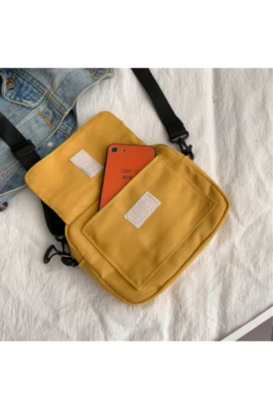 renkli çiçekler Kadın Çanta Moda Tuval Basit Katı Omuz Askılı Çanta Mini Seyahat Rahat Kadın Çantası - Resim 2