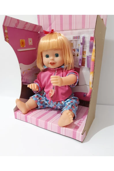 renkli çiçekler Diş Fırçalayan Gülücük Atan Bebek ürün görseli