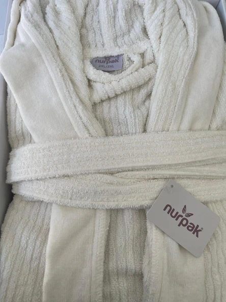 NURPAK %100 PAMUK TEK BORNOZ - 2