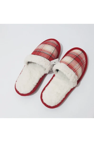 renkli çiçekler Kadın Terlik Sezon ev Terliği Kırmızı Renk Terlik Kadın Terliği - Resim 4