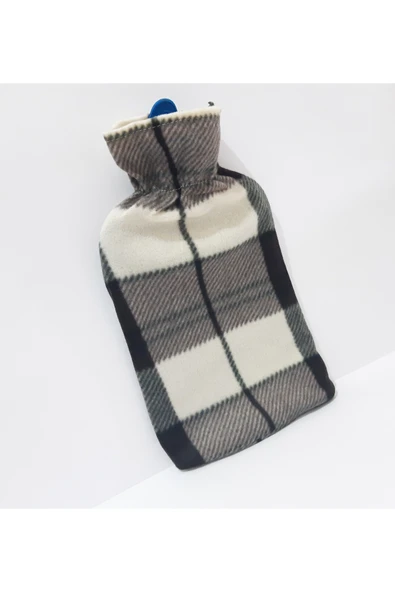 renkli çiçekler Desenli kılıflı 2 lt sıcak su torbası, şık ve rahatlatıcı tasarım - Resim 2