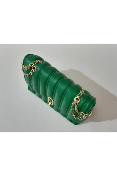 renkli çiçekler Kadın Çanta Yeşil Renk Kadın Çantası - Resim 5