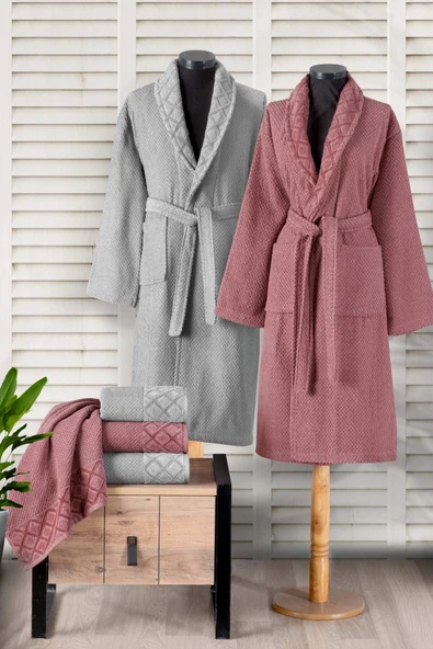 Pierre Cardin Soft Diamond Aile Seti  Gri-Gül Kurusu