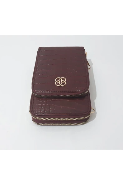 renkli çiçekler Kadın Cüzdan 3 Bölmeli Telefon Çanta Cüzdan Kadın Cüzdanı 20x12x5 Cm - Resim 2