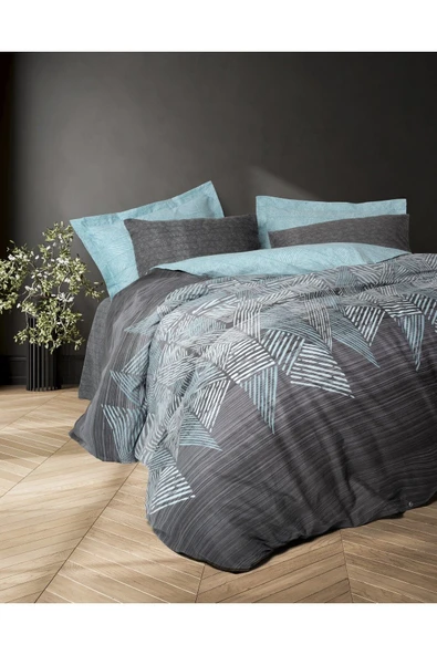 Cotton Box Modern Tek Kişilik Nevresim Takımı Arel Antrasit