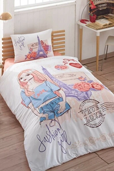 Kristal By Taç Kristal Tek Kişilik Ranforce Nevresim Takımı