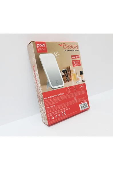 renkli çiçekler Led Işıklı Makyaj Aynası - Resim 2