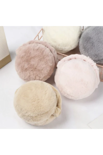 renkli çiçekler Yumuşak Peluş Kulak Isıtıcı Kış Sıcak Kadınlar Erkekler Için Moda Kulak Koruyucu - Resim 3