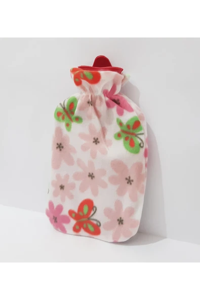 renkli çiçekler Desenli Kılıflı 2 LT Sıcak Su Torbası - Resim 4
