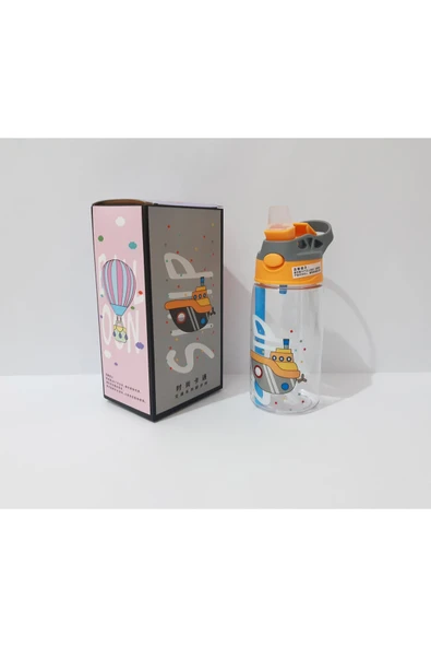 renkli çiçekler Pipetli Matara Desenli Su Matarası Çok Amaçlı Suluk