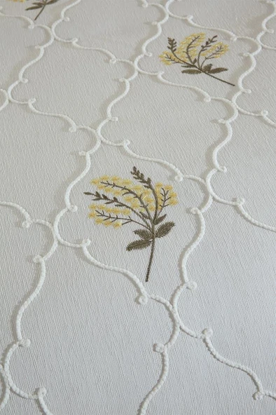 Bukata Nakışlı Şönil 2 Parça Tek Kişilik Yatak Örtüsü - Resim 3