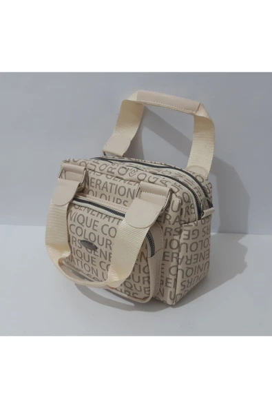 renkli çiçekler Kadın Çanta Omuz Askılı Kullanışlı Kadın Çantası - Resim 5